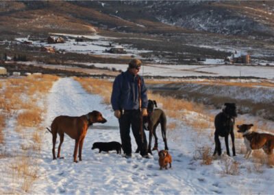 Thomas Sandberg with his pack